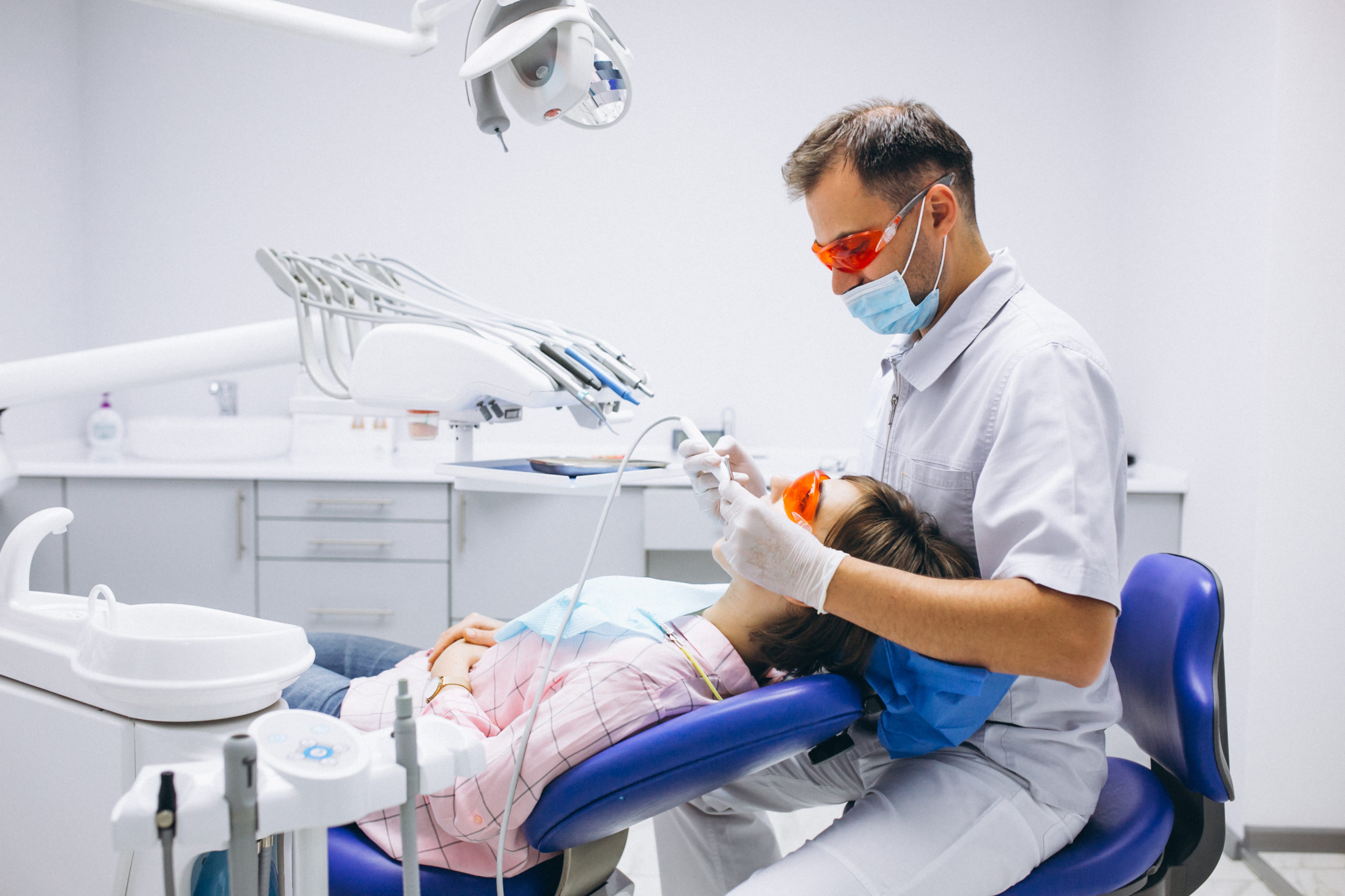 Woman patient at dentist Woman patient at dentist